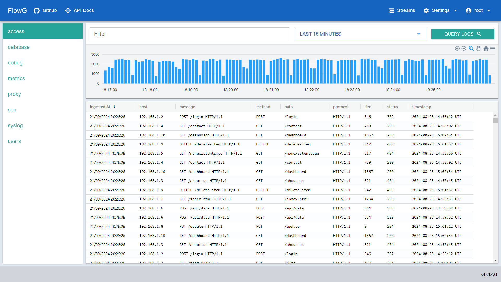 capture vue "streams"