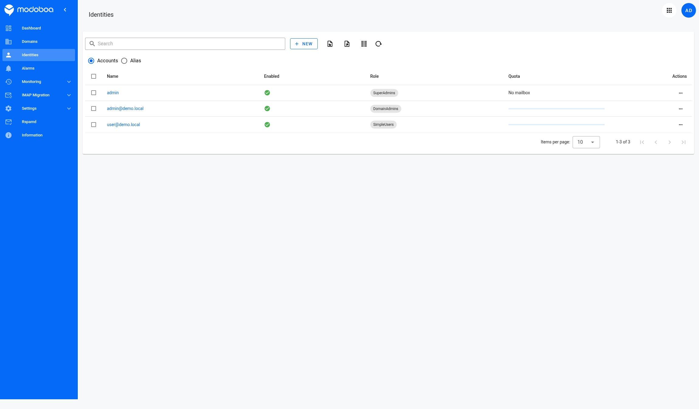 Comptes utilisateurs