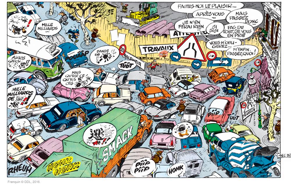 La politesse de Gaston met Paris embouteillage