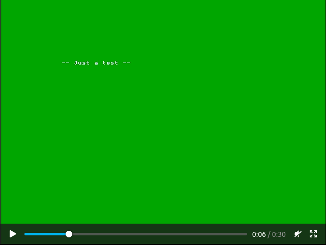 saisie d'écran de la sortie HDMI