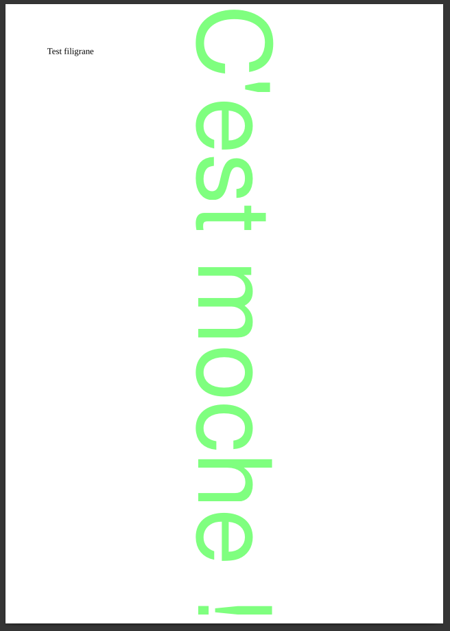 Exemple d’un export moche