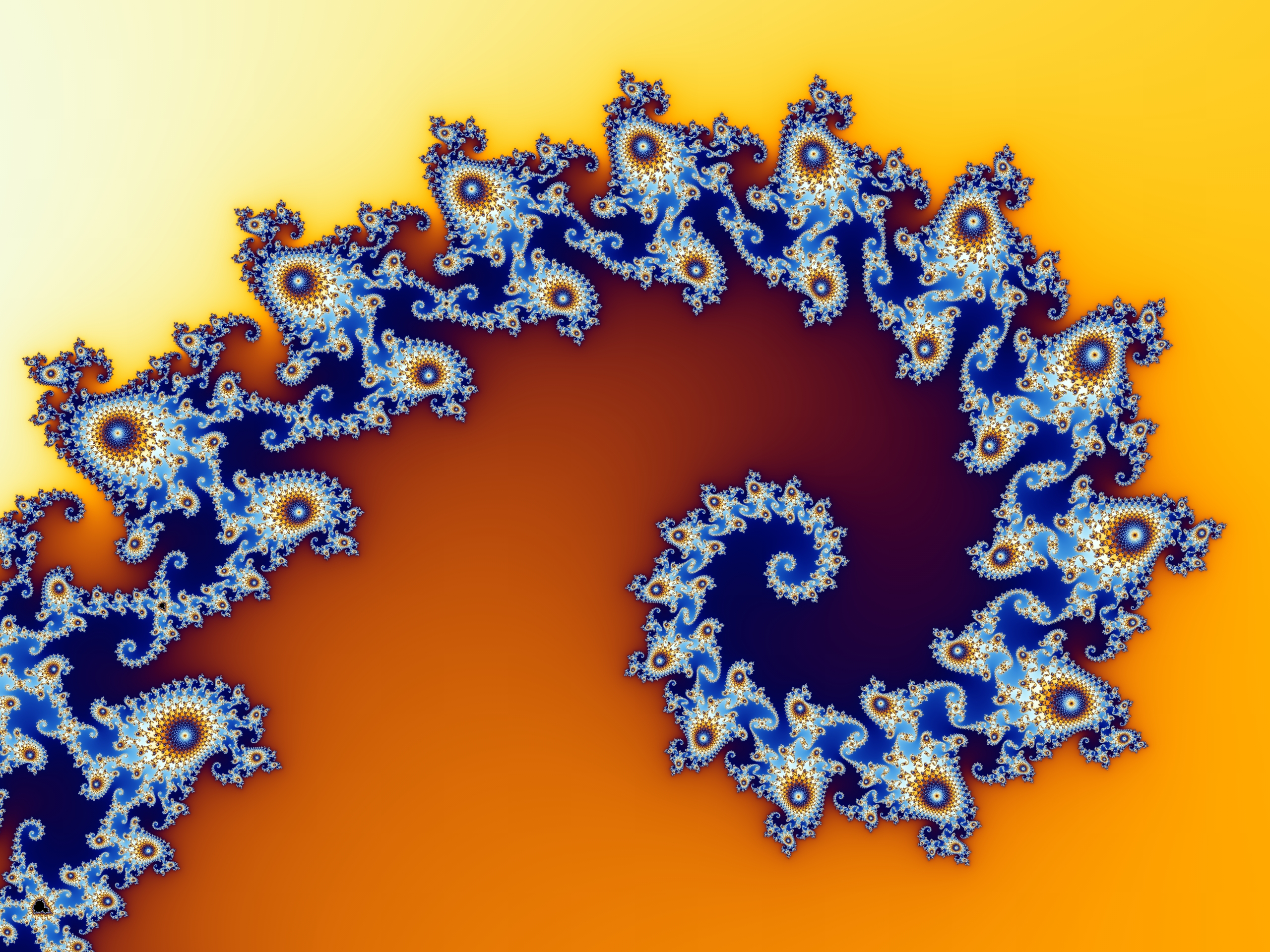 spirale dans la fractale de Mandelbroot