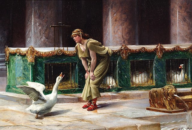 Les Oies du Capitole, par H.-P. Motte