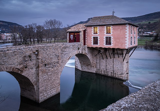 Moulin du pont Vieux à Millau, Aveyron, France