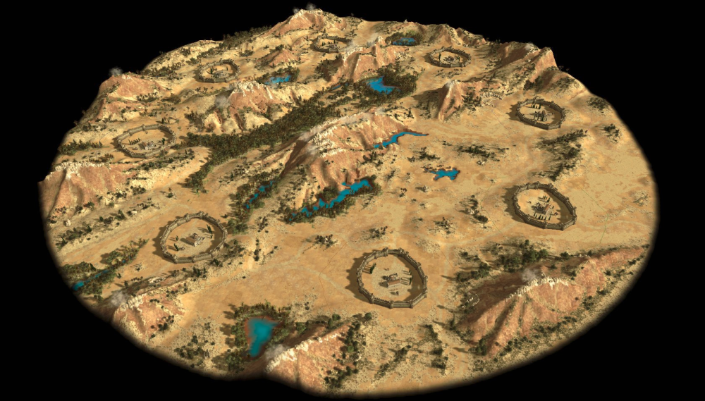 Atlas Valleys est une grande carte pour 8 joueurs