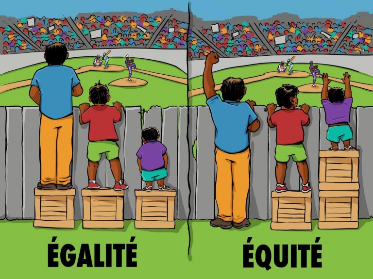 égalité vs équité