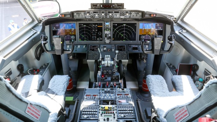 Tableau de bord du Boeing 737 Max
