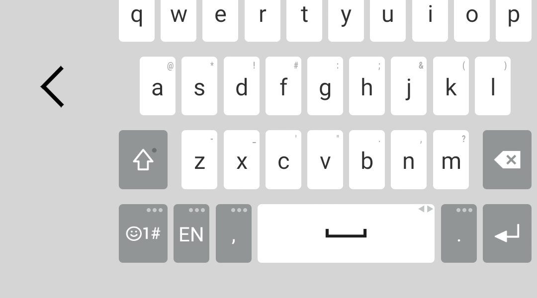 clavier LG G3 en mode une-main