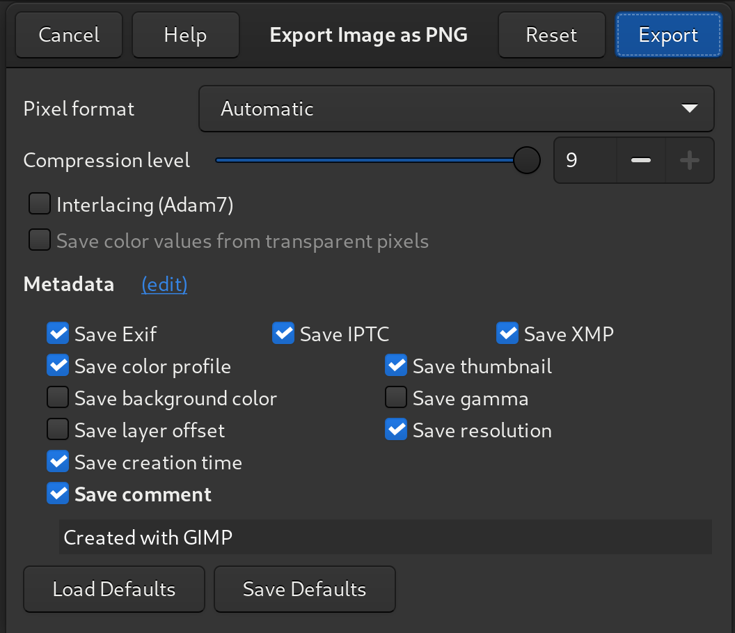 PNG export dialog fully generated in a few lines of code: you don’t see much difference? That’s the point!