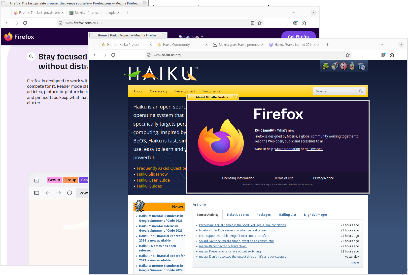 Firefox pour Haiku