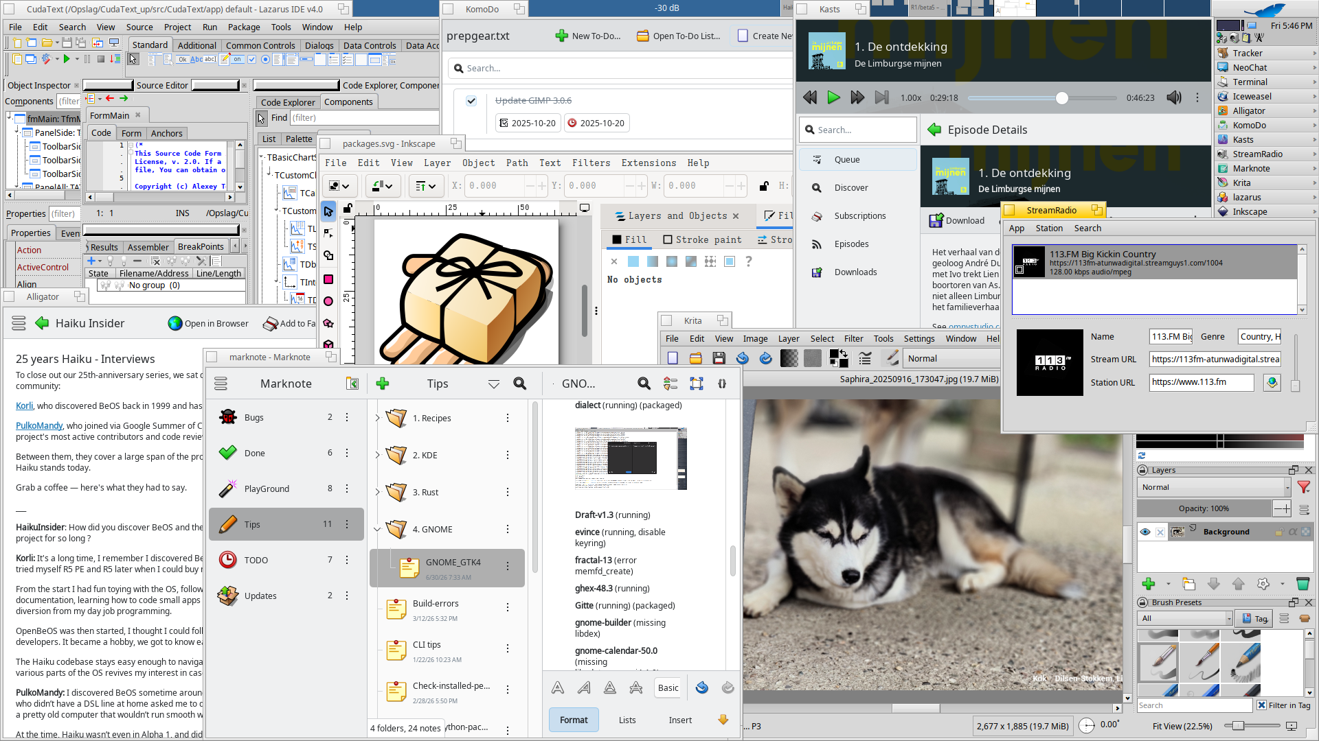 Florilège de logiciels portés