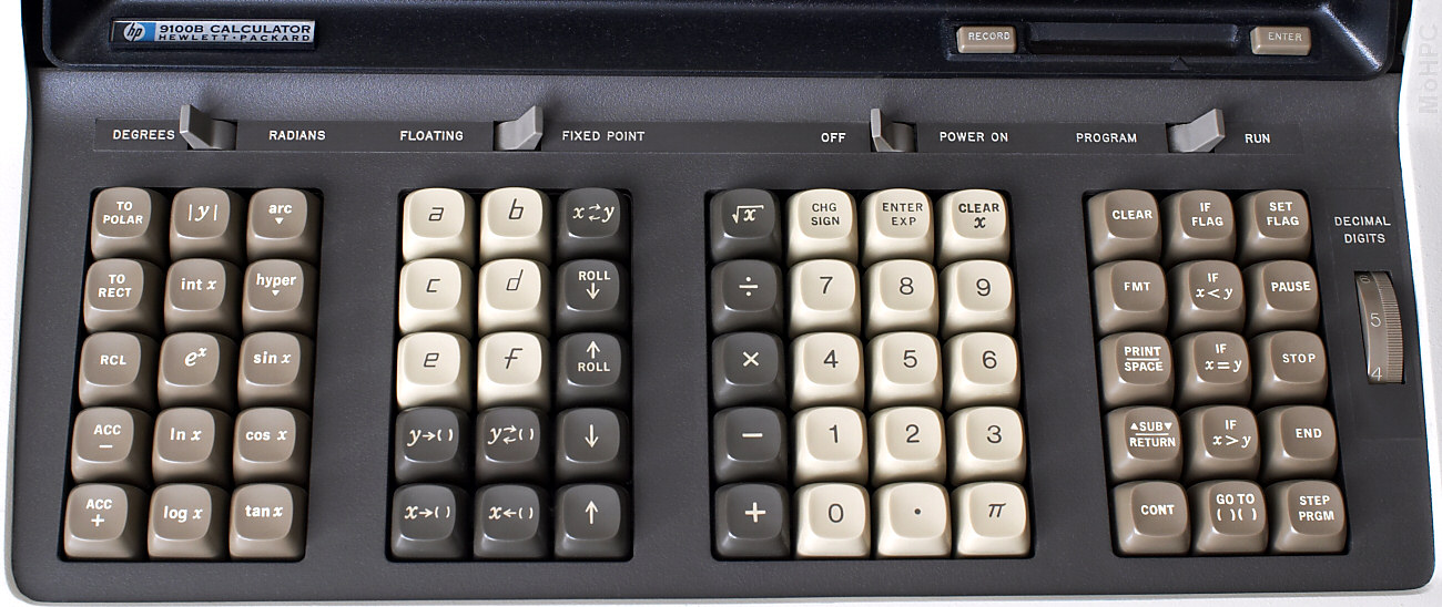 HP-9100 keyboard