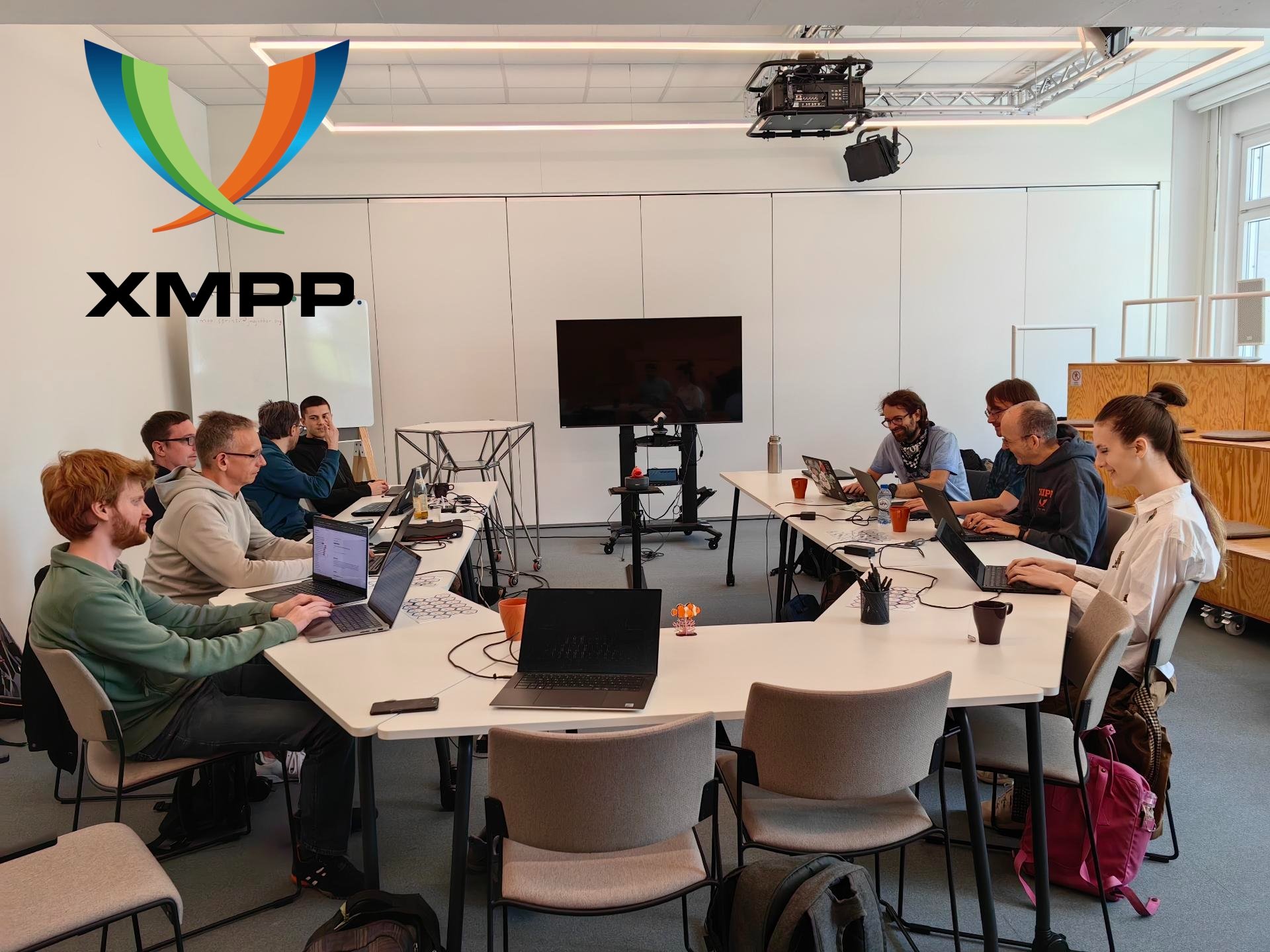 Une photo du XMPP Sprint à Berlin, mai 2025