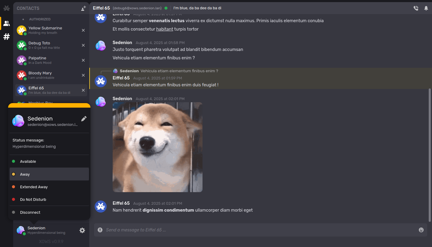 XOWS 0.9.9.b: incrustation automatique des images, vidéos et sons
